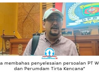 Ketua Komisi II DPRD Samarinda Iswandi mengatakan RDP digelar untuk mencari solusi atas persoalan kerja sama antara PT WATS dan Perumdam Tirta Kencana yang telah berlangsung selama bertahun-tahun. Foto: Yana Ashari.