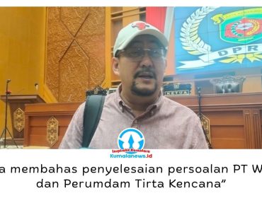 Ketua Komisi II DPRD Samarinda Iswandi mengatakan RDP digelar untuk mencari solusi atas persoalan kerja sama antara PT WATS dan Perumdam Tirta Kencana yang telah berlangsung selama bertahun-tahun. Foto: Yana Ashari.
