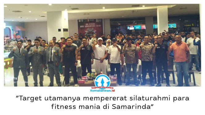 
 Ketua Panitia JOS Fitness Open Body Contest 2026 sekaligus Sekretaris Umum KONI Samarinda, Rudy Barito, mengatakan ajang tersebut menjadi wadah mempererat silaturahmi antarpenggiat fitness di Kota Tepian. Foto: Yana Ashari.