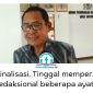 Ketua Bapemperda DPRD Kota Samarinda, Kamaruddin, menjelaskan pembahasan Raperda Perubahan APBD 2026 telah memasuki tahap finalisasi, dengan fokus pada penyelarasan dan penyempurnaan redaksional. Foto: Yana Ashari.