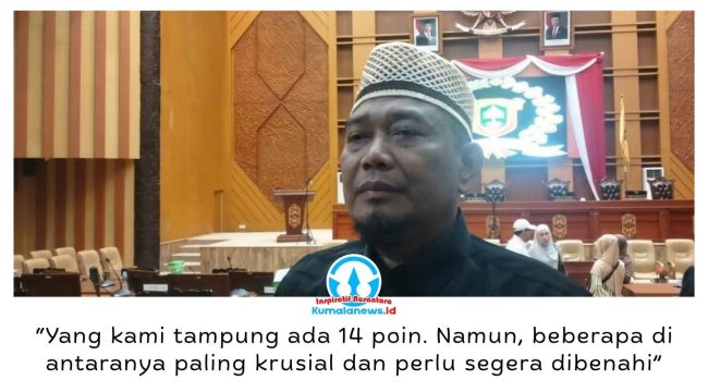 Ketua Forum Pedagang Pasar Pagi, Thoriq Hakim, mengatakan sedikitnya 14 persoalan menjadi keluhan pedagang. Sejumlah persoalan dinilai krusial dan membutuhkan penanganan segera dari OPD terkait. Foto: Yana Ashari.