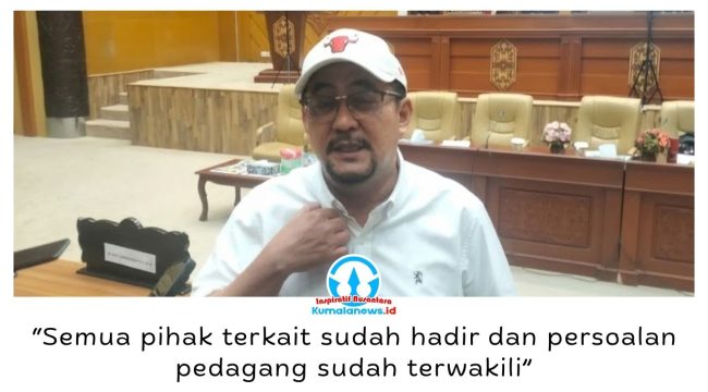 Ketua Komisi II DPRD Kota Samarinda, Iswandi, mengatakan RDP menjadi wadah mempertemukan pedagang dan OPD terkait untuk membahas berbagai keluhan sekaligus mencari solusi bersama. Foto: Yana Ashari.