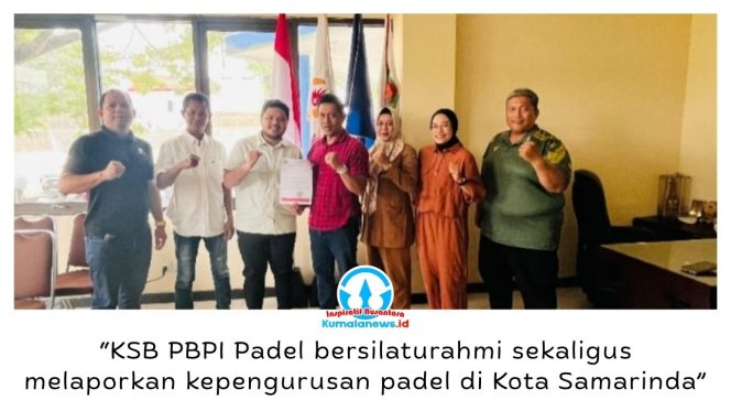 
 Ketua Umum KONI Kota Samarinda, Wahyudi, bersama jajaran menerima kunjungan pengurus PBPI Padel Kota Samarinda untuk bersilaturahmi sekaligus memperkenalkan kepengurusan padel di tingkat kota, Selasa (1/9/2026).
