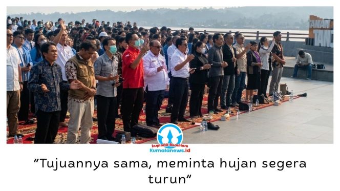 
 Suasana khidmat umat Kristiani di Kukar saat mengikuti penyembahan dan doa bersama di Taman Tanjong, Tenggarong, Rabu (2/9/2026) pagi.