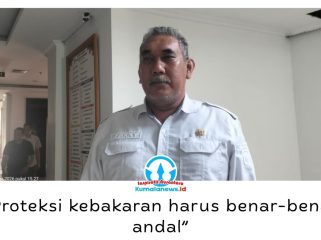 Kepala Bidang Pencegahan Disdamkarmat Kota Samarinda Zakky Anshari mengatakan, Raperda Pencegahan, Penanggulangan Kebakaran dan Penyelamatan diarahkan untuk memperkuat sistem proteksi kebakaran pada bangunan dan lingkungan. foto: Yana Ashari.