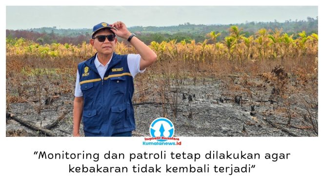 
 Staf Khusus Kepala Otorita IKN Bidang Manajemen Kebijakan dan Strategi Konstruksi, Danis H. Sumadilaga, saat mengecek sejumlah lokasi yang sebelumnya terdampak karhutla di kawasan Balsam Km 31 dan Bukit Tengkorak, IKN, pada 8–9 September 2026.
