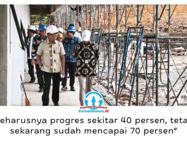 Wali Kota Balikpapan Dr. H. Rahmad Mas’ud meninjau pembangunan SMP Negeri 29 di kawasan Grand City, Kamis (10/9/2026). Progres pembangunan telah mencapai sekitar 70 persen dan ditargetkan rampung November 2026 untuk mendukung PPDB 2027. Foto: M Hilmansyah.