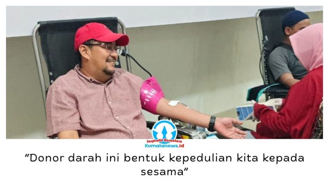 
 Ketua DPC PDI Perjuangan Kota Samarinda, Iswandi, turut berpartisipasi dalam kegiatan donor darah dalam rangka memperingati Bulan Bung Karno 2026.