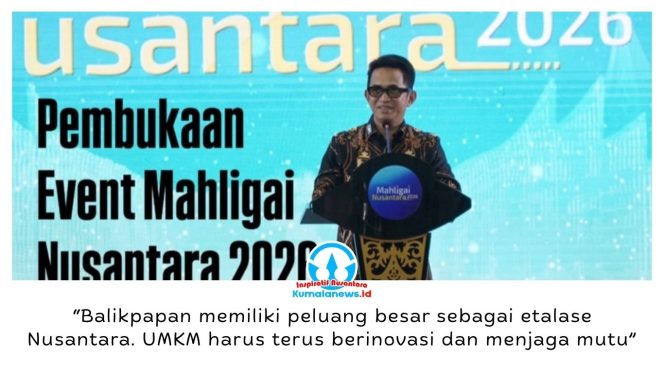 
 Wali Kota Balikpapan, Dr. H. Rahmad Mas’ud, SE., ME., mengatakan posisi Balikpapan sebagai kota penyangga utama Ibu Kota Nusantara (IKN) membuka peluang besar bagi pelaku usaha lokal. Namun, peluang tersebut perlu diimbangi dengan peningkatan kualitas, inovasi, dan kemampuan beradaptasi dengan perkembangan pasar. Foto: M Hilmansyah.