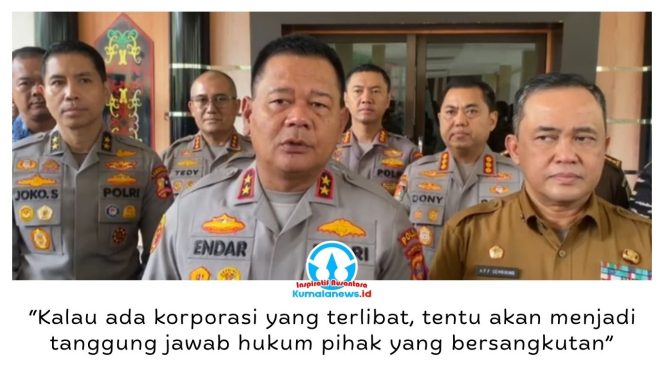 
 Kapolda Kaltim, Irjen Pol Endar Priantoro, menegaskan penanganan karhutla tidak hanya melalui pencegahan, tetapi juga penegakan hukum terhadap pihak yang terbukti bertanggung jawab atas terjadinya kebakaran. Foto: M Hilmansyah.