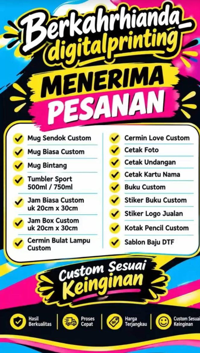 
 Berkahrianda Digital Printing, Solusi Cetak Custom Sesuai Keinginan di Samarinda