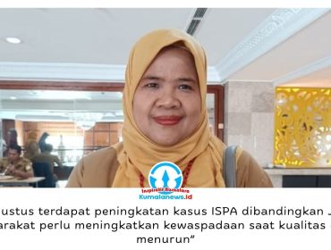 Kepala Dinkes Kota Balikpapan Dra. Alwiati, Apt., M.A.P., menyebut kasus gangguan saluran pernapasan meningkat pada Agustus 2026 dibandingkan Juli. Warga diimbau meningkatkan kewaspadaan saat kualitas udara menurun akibat kabut asap karhutla. Foto: M Hilmansyah.