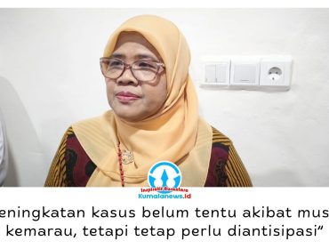 Kepala Dinkes Kota Balikpapan, Alwiati, mengimbau masyarakat meningkatkan kewaspadaan terhadap kasus diare akut di tengah musim kemarau, terutama dengan menjaga kebersihan air, sanitasi, dan keamanan pangan. Foto: M Hilmansyah.
