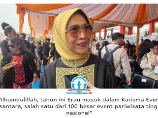 Anggota DPR RI Dapil Kalimantan Timur Hetifah Sjaifudian menyampaikan apresiasi atas masuknya Erau Adat Kutai 2026 dalam Karisma Event Nusantara (KEN) sebagai bagian dari agenda pariwisata nasional. Foto: Fairuzzabady.