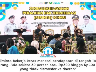 Plt Kepala BPPRD Kota Balikpapan, Irfan Taufik, menjelaskan upaya percepatan layanan BPHTB untuk memberikan kepastian waktu kepada masyarakat sekaligus mengoptimalkan penerimaan daerah. Foto: M Hilmansyah.