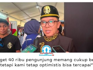 Plt. Kepala Dinas Pariwisata Kukar, Awang Agus Darmawan, menyampaikan upaya penguatan sektor pariwisata dan ekonomi masyarakat melalui Festival Budaya Erau Adat Kutai 2026 di Tenggarong. Foto: Fairuzzabady.