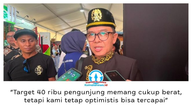 
 Plt. Kepala Dinas Pariwisata Kukar, Awang Agus Darmawan, menyampaikan upaya penguatan sektor pariwisata dan ekonomi masyarakat melalui Festival Budaya Erau Adat Kutai 2026 di Tenggarong. Foto: Fairuzzabady.