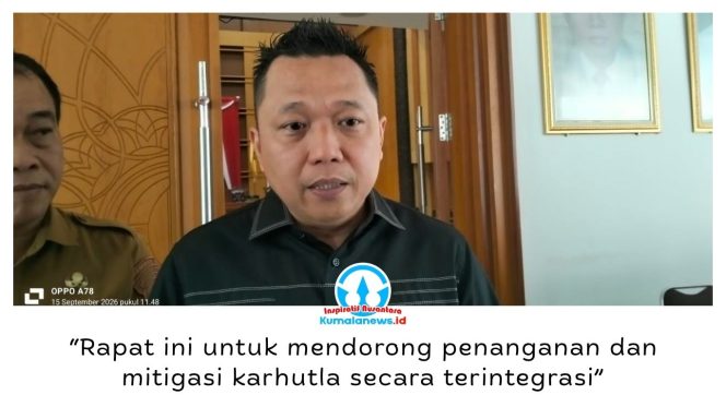 
 Ketua Komisi III DPRD Kota Samarinda, Deni Hakim Anwar, menegaskan DPRD mendorong penanganan dan mitigasi terpadu menghadapi kekeringan serta meningkatnya ancaman karhutla di Kota Samarinda. Foto: Yana Ashari.