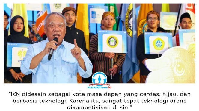 
 Sebanyak 94 tim mahasiswa dari 43 perguruan tinggi mengikuti Final KRTI 2026 di kawasan IKN, dengan menguji kemampuan dan inovasi teknologi wahana udara nirawak pada 21-25 September 2026. Foto: Humas Otorita IKN.