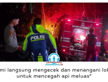 Kapolsek Balikpapan Timur AKP M Chusen mengatakan, polisi bersama unsur terkait langsung mendatangi lokasi kebakaran setelah menerima laporan masyarakat untuk mencegah api meluas. Foto: M Hilmansyah.