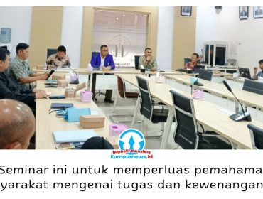Komisi Yudisial (KY) Penghubung Wilayah Kalimantan Timur mendorong masyarakat aktif mengawasi integritas dan perilaku hakim melalui pemantauan persidangan serta pelaporan dugaan pelanggaran kode etik dalam Seminar Edukasi Publik di Unikarta, Tenggarong, Rabu (23/9/2026). Foto: Indirwan.