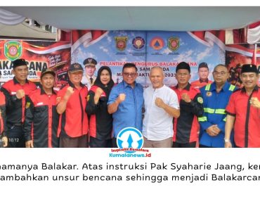 Pengurus terdahulu sekaligus salah satu pencetus awal Balakarcana Kota Samarinda, Gusti Iviv Kresna Moelya, mengungkapkan sejarah Balakarcana yang bermula dari Barisan Relawan Kebakaran (Balakar) sebelum berkembang dengan cakupan penanganan kebencanaan yang lebih luas. Foto: Yana Ashari.