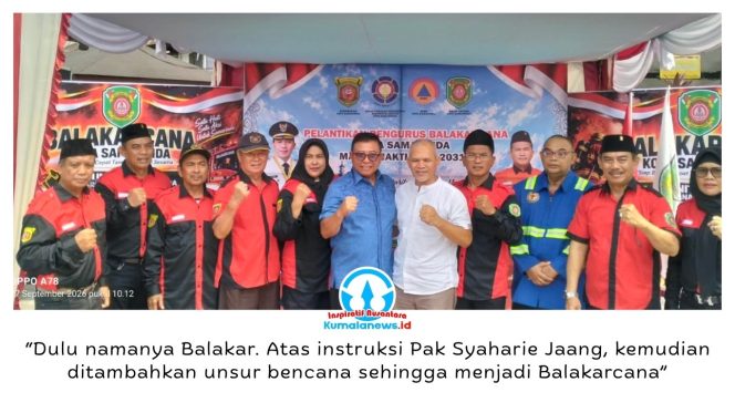 
 Pengurus terdahulu sekaligus salah satu pencetus awal Balakarcana Kota Samarinda, Gusti Iviv Kresna Moelya, mengungkapkan sejarah Balakarcana yang bermula dari Barisan Relawan Kebakaran (Balakar) sebelum berkembang dengan cakupan penanganan kebencanaan yang lebih luas. Foto: Yana Ashari.