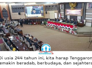 Kota Tenggarong memperingati HUT ke-244 pada Senin (28/9/2026), menjadi momentum memperkuat pembangunan dan kesejahteraan masyarakat dengan tetap mempertahankan adat serta budaya Kutai Kartanegara. Ketua DPRD Kukar, Ahmad Yani, berharap kemajuan Tenggarong terus berjalan seiring dengan pelestarian nilai budaya daerah. Foto: Indirwan.