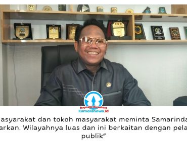 Ketua Komisi I DPRD Kota Samarinda, Samri Shaputra, menyebut rencana pemekaran Kecamatan Samarinda Utara merupakan aspirasi masyarakat dan tokoh masyarakat untuk meningkatkan efektivitas pelayanan publik. Foto: Yana Ashari.