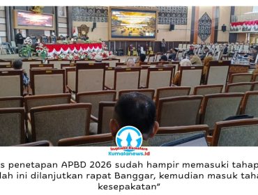 Rapat Paripurna DPRD Kabupaten Kutai Kartanegara membahas Rancangan Peraturan Daerah tentang Perubahan APBD Tahun Anggaran 2026. Foto: Indirwan.