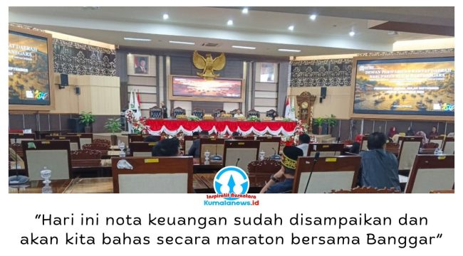 Rapat Paripurna DPRD Kukar membahas Raperda tentang Perubahan APBD Kabupaten Kutai Kartanegara Tahun Anggaran 2026. Foto: Indirwan.