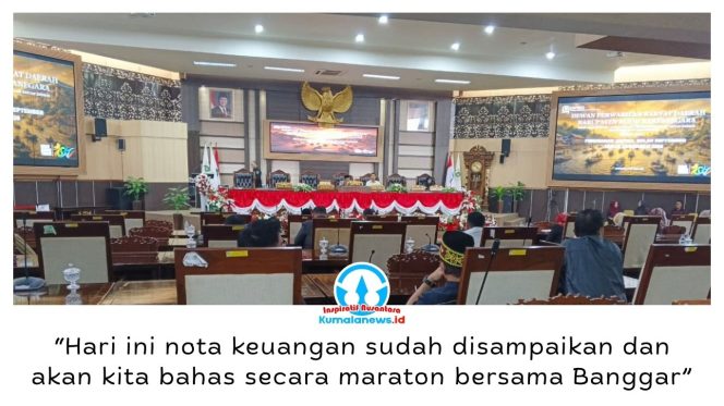 
 Rapat Paripurna DPRD Kukar membahas Raperda tentang Perubahan APBD Kabupaten Kutai Kartanegara Tahun Anggaran 2026. Foto: Indirwan.