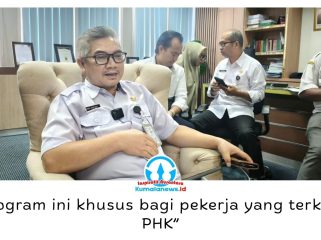 Kepala Disnaker Balikpapan Adamin Siregar menyampaikan program pelatihan vokasi dibuka khusus bagi pekerja terdampak PHK untuk meningkatkan keterampilan dan kompetensi kerja. Foto: M Hilmansyah.