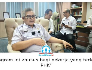 Kepala Disnaker Balikpapan Adamin Siregar menyampaikan program pelatihan vokasi dibuka khusus bagi pekerja terdampak PHK untuk meningkatkan keterampilan dan kompetensi kerja. Foto: M Hilmansyah.