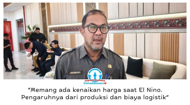 Kepala Disdag Balikpapan Haemusri Umar menyebut fenomena El Nino berdampak terhadap produksi dan distribusi pangan, sehingga turut memengaruhi ketersediaan serta harga komoditas di pasaran. Foto: M Hilmansyah.