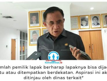 Anggota Komisi II DPRD Kota Samarinda sekaligus Ketua Fraksi Partai NasDem, Joha Fajal, menyampaikan bahwa penempatan lapak di Pasar Pagi masih dievaluasi oleh dinas terkait. Sejumlah pedagang mengusulkan agar lapak milik satu keluarga dapat ditempatkan berdekatan atau dijadikan satu, dengan tetap mempertimbangkan ketentuan yang berlaku. Foto: Yana Ashari.