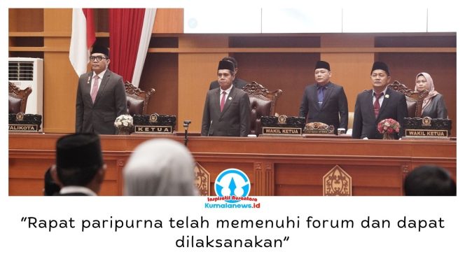 
 Ketua DPRD Samarinda Helmi Abdullah memimpin Rapat Paripurna Masa Persidangan III Tahun 2026 dengan agenda persetujuan bersama Raperda Perubahan APBD Kota Samarinda Tahun Anggaran 2026, Rabu malam (30/9/2026).