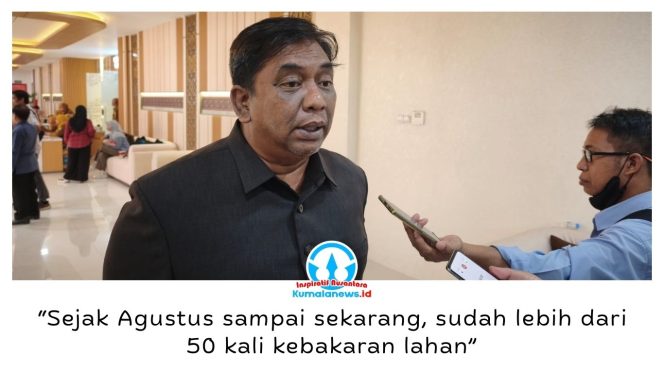 
 Kepala Pelaksana BPBD Balikpapan Usman Ali menyebut kebakaran lahan terjadi di sejumlah wilayah, dengan laporan mencapai enam kejadian dalam sehari. Foto: M Hilmansyah.