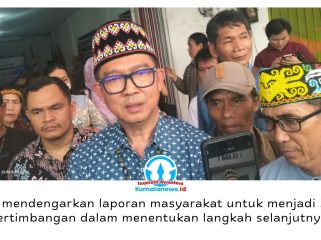 Ketua Umum DAD Kaltim Viktor Yuan mengatakan, laporan masyarakat adat akan menjadi bahan pertimbangan untuk menentukan langkah selanjutnya. Foto: Yana Ashari.