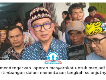 Ketua Umum DAD Kaltim Viktor Yuan mengatakan, laporan masyarakat adat akan menjadi bahan pertimbangan untuk menentukan langkah selanjutnya. Foto: Yana Ashari.