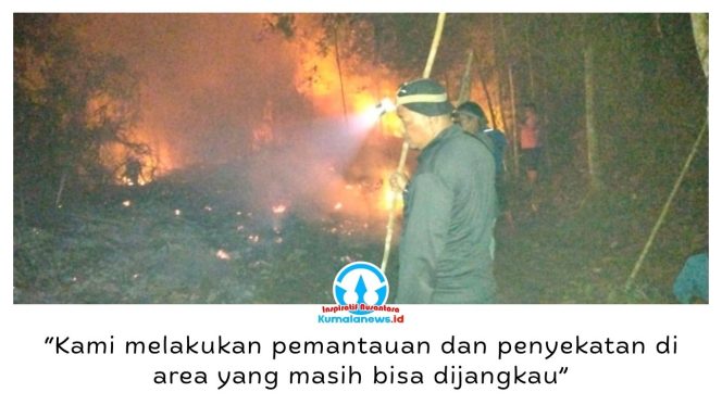 
 Kebakaran melanda areal eks HGU PTPN 13 Tanjung Santan di Desa Bunga Putih, Marangkayu, Kukar. Api membakar kawasan hutan bambu, semak belukar, dan rawa gambut dengan luasan diperkirakan mencapai 150 hektare.