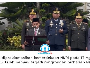 Ketua DPRD Kota Samarinda, Helmi Abdullah, membacakan Ikrar Hari Kesaktian Pancasila pada Upacara Peringatan Hari Kesaktian Pancasila 2026 di Halaman Balai Kota Samarinda, Kamis (1/10/2026).