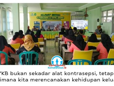 Sosialisasi dan edukasi program KB dan kontrasepsi serta pelayanan kesehatan KB gratis di Puskesmas Rapak Mahang, Kelurahan Timbau, Tenggarong, Kukar. Foto: Indirwan.