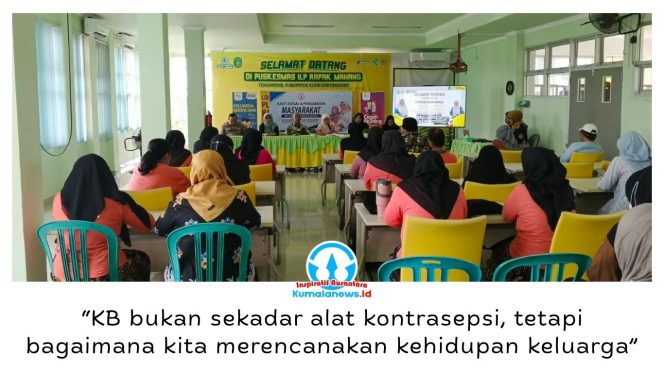 
 Sosialisasi dan edukasi program KB dan kontrasepsi serta pelayanan kesehatan KB gratis di Puskesmas Rapak Mahang, Kelurahan Timbau, Tenggarong, Kukar. Foto: Indirwan.