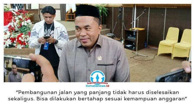 
 Ketua DPRD Kukar, Ahmad Yani, menegaskan efisiensi pembangunan diperlukan untuk menyesuaikan pelaksanaan program dengan kemampuan anggaran daerah tanpa menghentikan pembangunan. Foto: Indirwan.