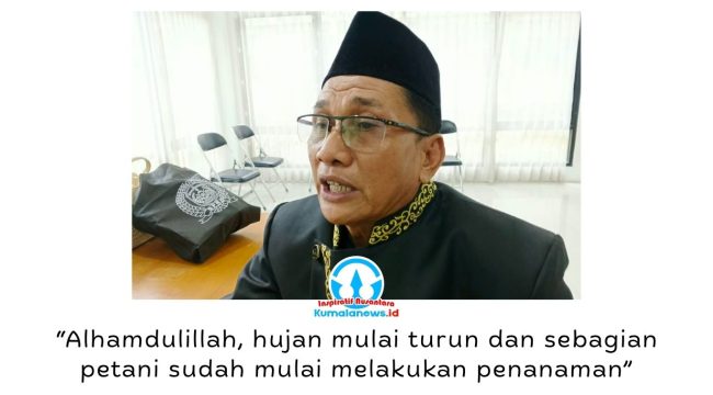 Anggota DPRD Kukar, Doni Ikhwani, mendorong petani memanfaatkan musim hujan untuk meningkatkan penanaman tanaman pangan sekaligus memperkuat produksi dan ketahanan pangan daerah. Foto: Indirwan.