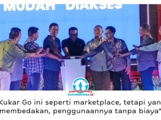 Bupati Kukar Aulia Rahman Basri meresmikan peluncuran aplikasi Kukar Go dan Arbizz Space dalam rangka memperingati Hari Koperasi Nasional ke-79 dan Hari UMKM Nasional ke-10. Foto: Indirwan.