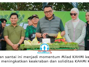 Presidium KAHMI Kukar yang juga Bupati Kukar, Aulia Rahman Basri, menyebut Family Gathering Milad KAHMI ke-60 menjadi momentum mempererat keakraban dan memperkuat kebersamaan keluarga besar KAHMI Kukar. Foto: Indirwan.