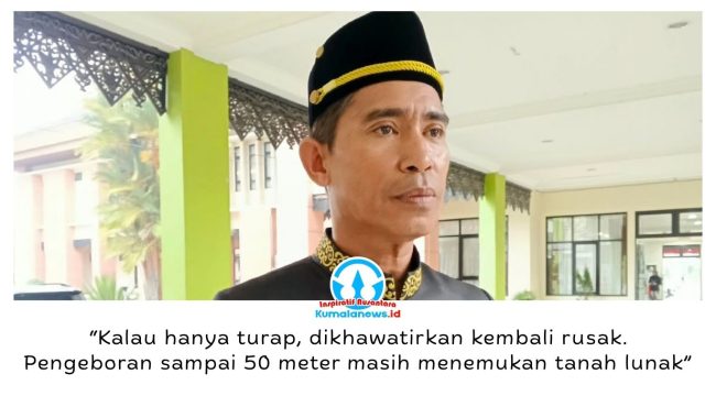 Anggota DPRD Kukar, Junadi, menyebut rencana pembangunan jembatan di Jembayan dibahas setelah berkoordinasi dengan Balai Jalan Nasional terkait penanganan kerusakan jalan di kawasan tersebut. Foto: Indirwan.