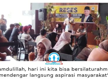 Anggota DPRD Samarinda Arie Wibowo berdialog dengan masyarakat dalam Reses Masa Persidangan III Tahun 2026 di Kemoyang Cafe, Sungai Pinang, untuk menyerap aspirasi dan berbagai persoalan warga.